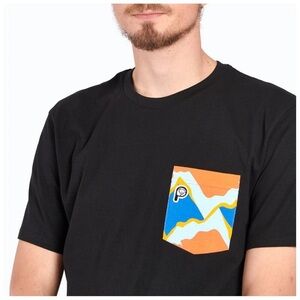 PENFIELD Cotton Short Sleeve T-Shirt With Printed Chest Pocket Crew Neck  Size L